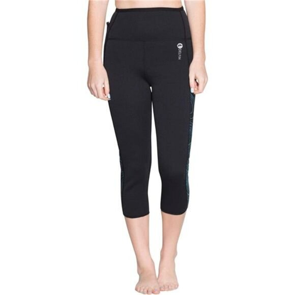 Delfin Spa Neoprene Sauna Workout Capris Tummy Control Cellulite Slimming - Picture 6 of 6